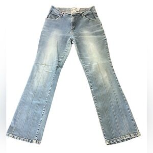 VTG Carolina Blues Womens straight leg stretch sz 12 light wash